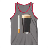 Irish Shamrock Beer Smoking Pub Drinking Humor Tank Top
