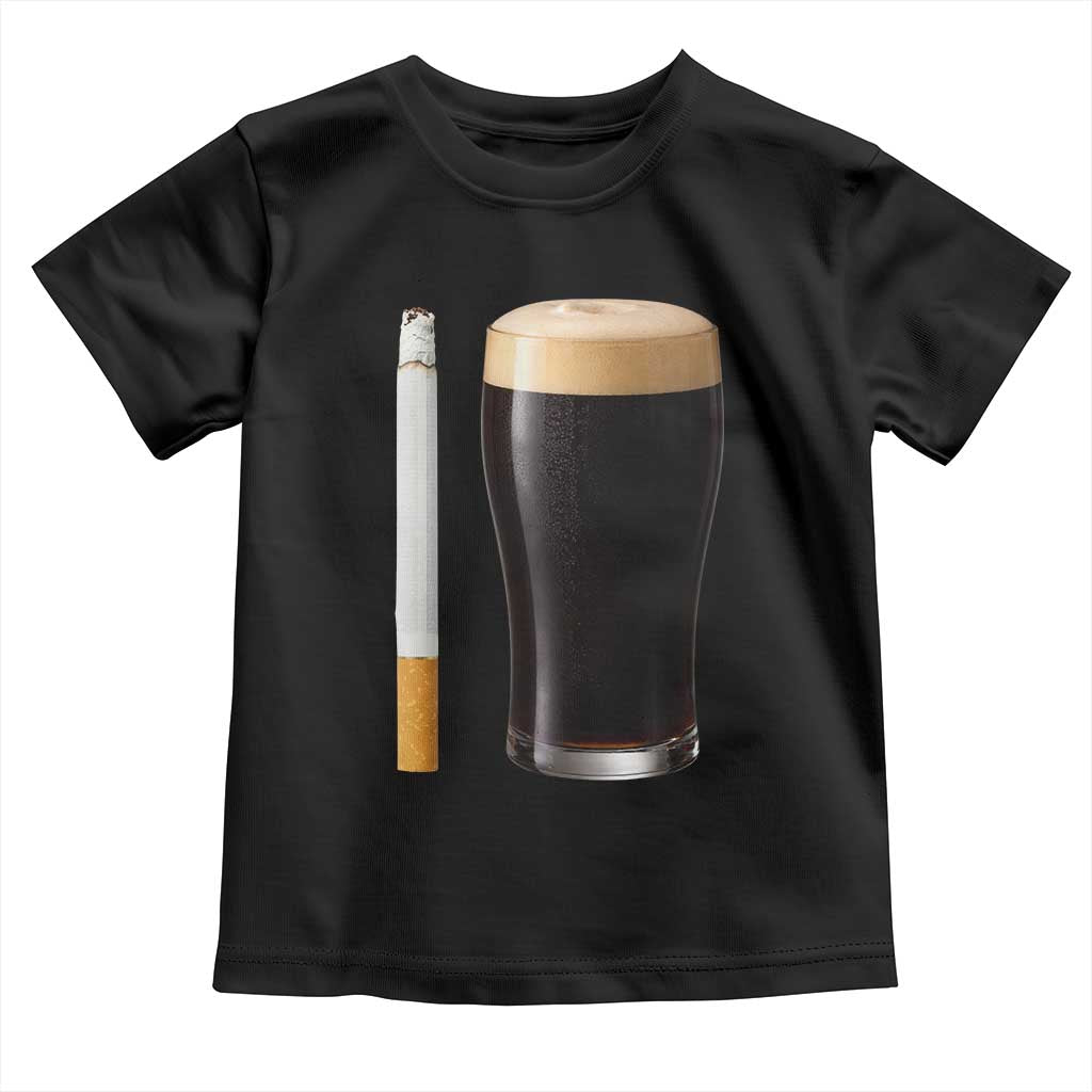 Irish Shamrock Beer Smoking Pub Drinking Humor Toddler T Shirt
