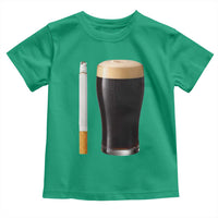 Irish Shamrock Beer Smoking Pub Drinking Humor Toddler T Shirt