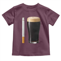 Irish Shamrock Beer Smoking Pub Drinking Humor Toddler T Shirt