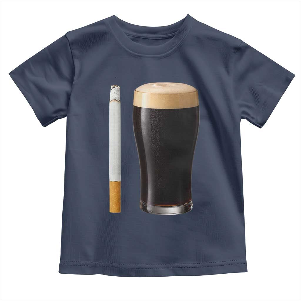 Irish Shamrock Beer Smoking Pub Drinking Humor Toddler T Shirt