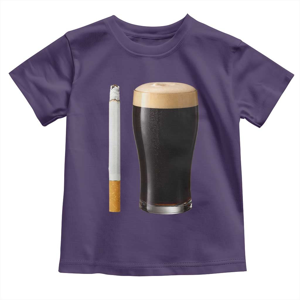 Irish Shamrock Beer Smoking Pub Drinking Humor Toddler T Shirt