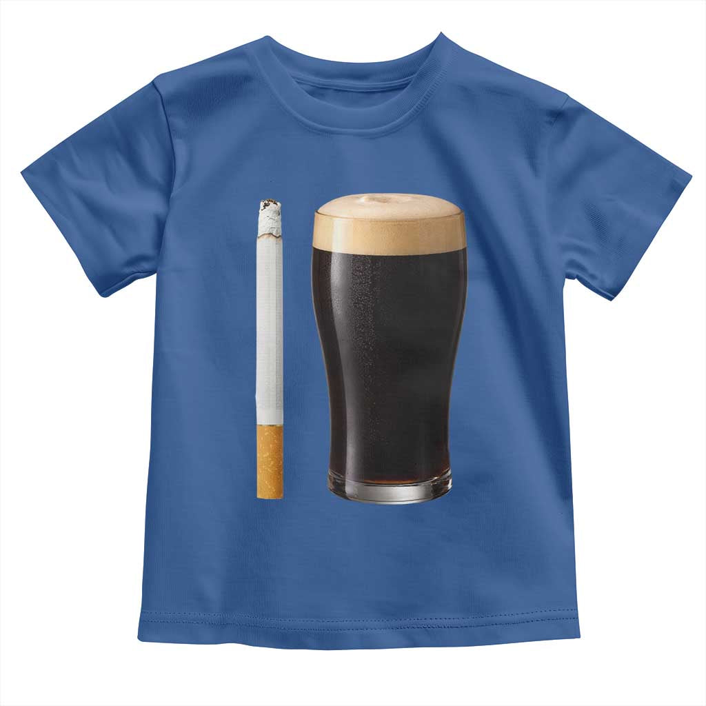 Irish Shamrock Beer Smoking Pub Drinking Humor Toddler T Shirt