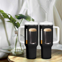 Irish Shamrock Beer Smoking Pub Drinking Humor Tumbler With Handle