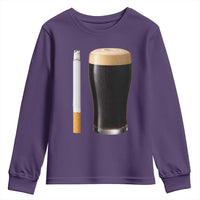 Irish Shamrock Beer Smoking Pub Drinking Humor Youth Sweatshirt