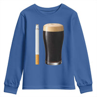 Irish Shamrock Beer Smoking Pub Drinking Humor Youth Sweatshirt