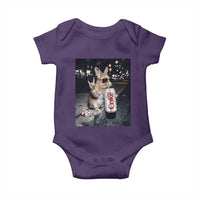 Funny Bunny Drinking Diet Coke Baby Onesie Vintage 90s Graphic Meme