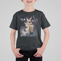 Funny Bunny Drinking Diet Coke T Shirt For Kid Vintage 90s Graphic Meme