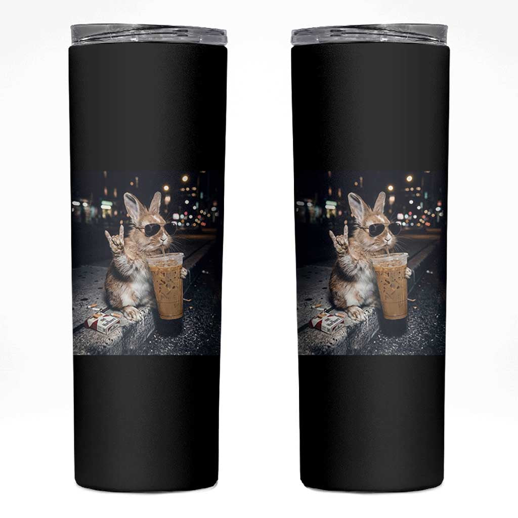 Funny Bunny Drinking Diet Coke Skinny Tumbler Vintage 90s Graphic Meme