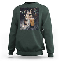 Funny Bunny Drinking Diet Coke Sweatshirt Vintage 90s Graphic Meme