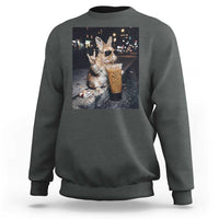 Funny Bunny Drinking Diet Coke Sweatshirt Vintage 90s Graphic Meme