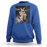 Funny Bunny Drinking Diet Coke Sweatshirt Vintage 90s Graphic Meme