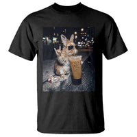 Funny Bunny Drinking Diet Coke T Shirt Vintage 90s Graphic Meme