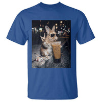 Funny Bunny Drinking Diet Coke T Shirt Vintage 90s Graphic Meme