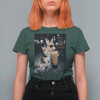 Funny Bunny Drinking Diet Coke T Shirt For Women Vintage 90s Graphic Meme