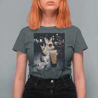 Funny Bunny Drinking Diet Coke T Shirt For Women Vintage 90s Graphic Meme