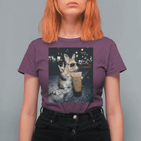 Funny Bunny Drinking Diet Coke T Shirt For Women Vintage 90s Graphic Meme
