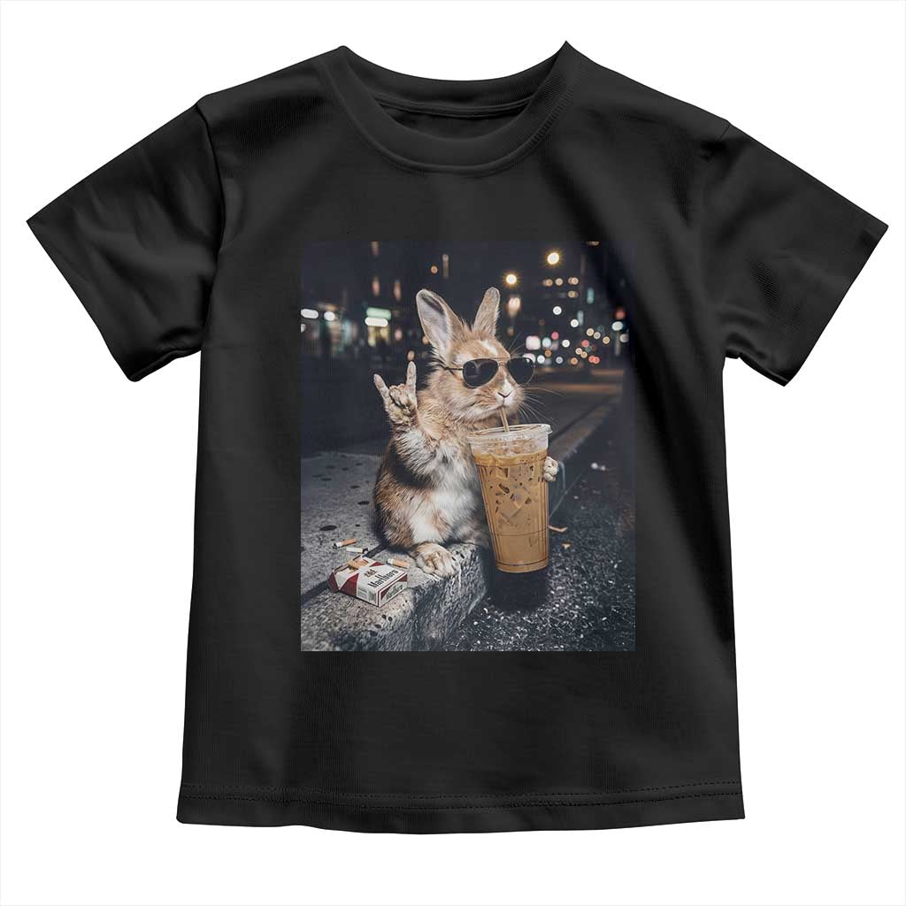 Funny Bunny Drinking Diet Coke Toddler T Shirt Vintage 90s Graphic Meme