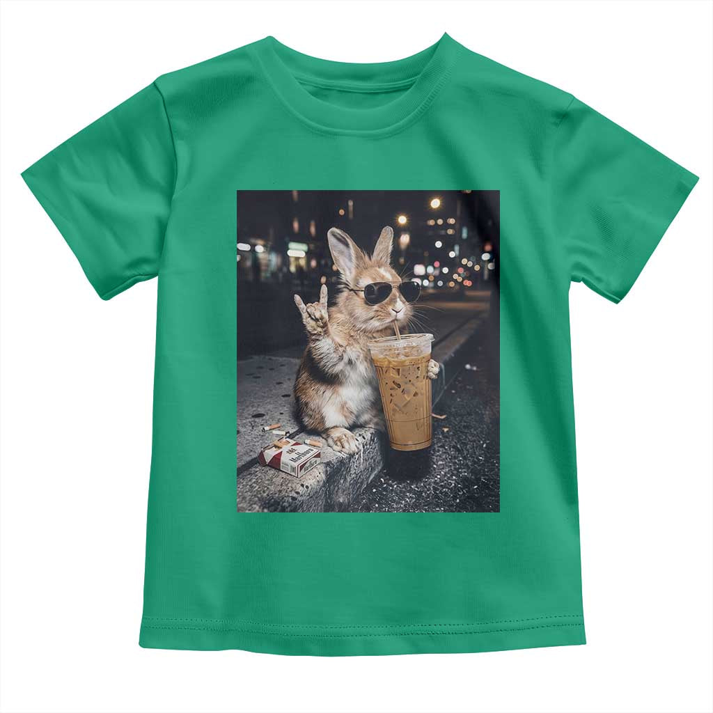 Funny Bunny Drinking Diet Coke Toddler T Shirt Vintage 90s Graphic Meme