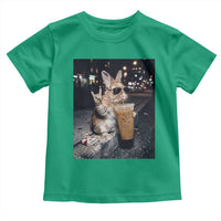 Funny Bunny Drinking Diet Coke Toddler T Shirt Vintage 90s Graphic Meme