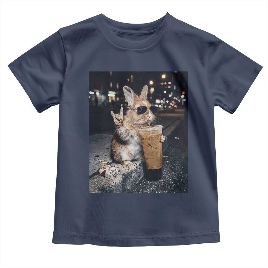 Funny Bunny Drinking Diet Coke Toddler T Shirt Vintage 90s Graphic Meme
