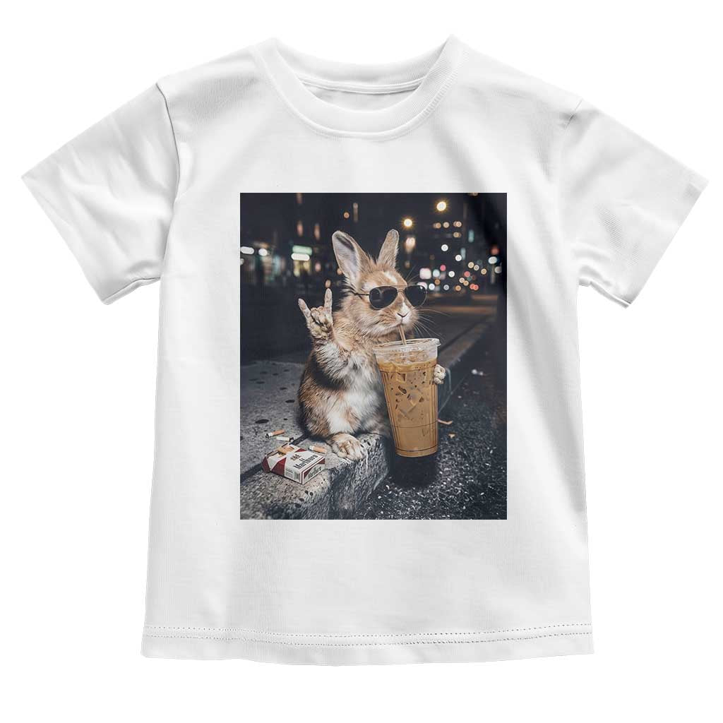 Funny Bunny Drinking Diet Coke Toddler T Shirt Vintage 90s Graphic Meme