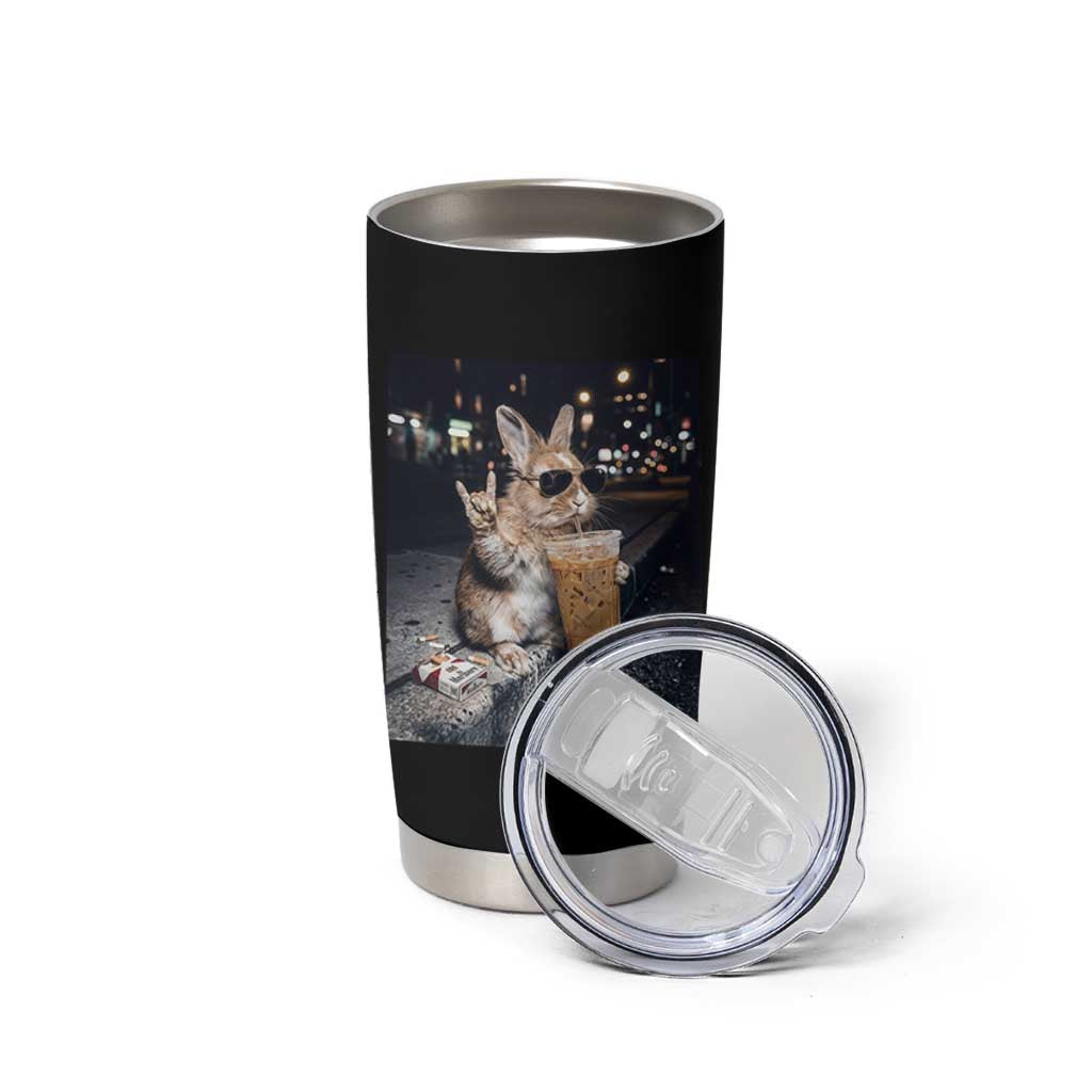 Funny Bunny Drinking Diet Coke Tumbler Cup Vintage 90s Graphic Meme