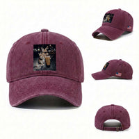 Funny Bunny Drinking Diet Coke Washed Cotton Baseball Cap Vintage 90s Graphic Meme