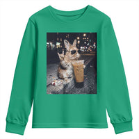 Funny Bunny Drinking Diet Coke Youth Sweatshirt Vintage 90s Graphic Meme