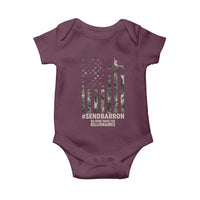 Send Barron Baby Onesie Vintage American Flag Camo Hashtag Protest Meme