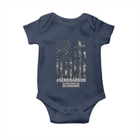 Send Barron Baby Onesie Vintage American Flag Camo Hashtag Protest Meme