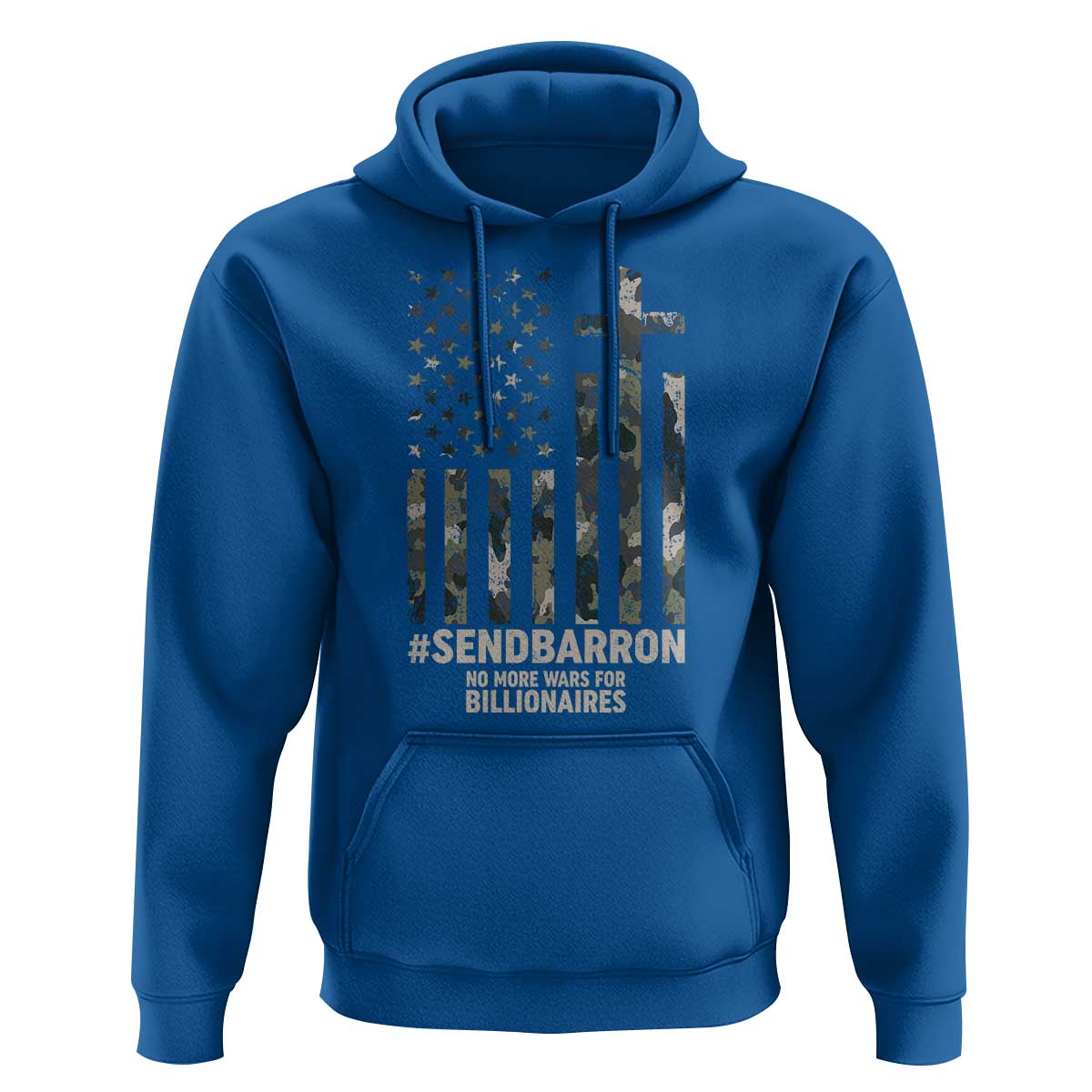 Send Barron Hoodie Vintage American Flag Camo Hashtag Protest Meme
