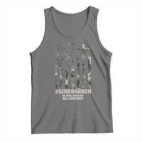 Send Barron Tank Top Vintage American Flag Camo Hashtag Protest Meme