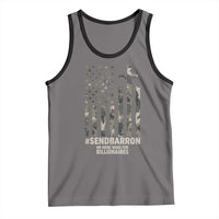 Send Barron Tank Top Vintage American Flag Camo Hashtag Protest Meme