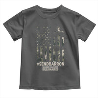 Send Barron Toddler T Shirt Vintage American Flag Camo Hashtag Protest Meme
