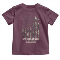 Send Barron Toddler T Shirt Vintage American Flag Camo Hashtag Protest Meme