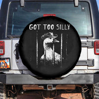 Got Too Silly Goose Meme Spare Tire Cover Funny Cowboy Goose Jailbird Prison