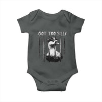 Got Too Silly Goose Meme Baby Onesie Funny Cowboy Goose Jailbird Prison
