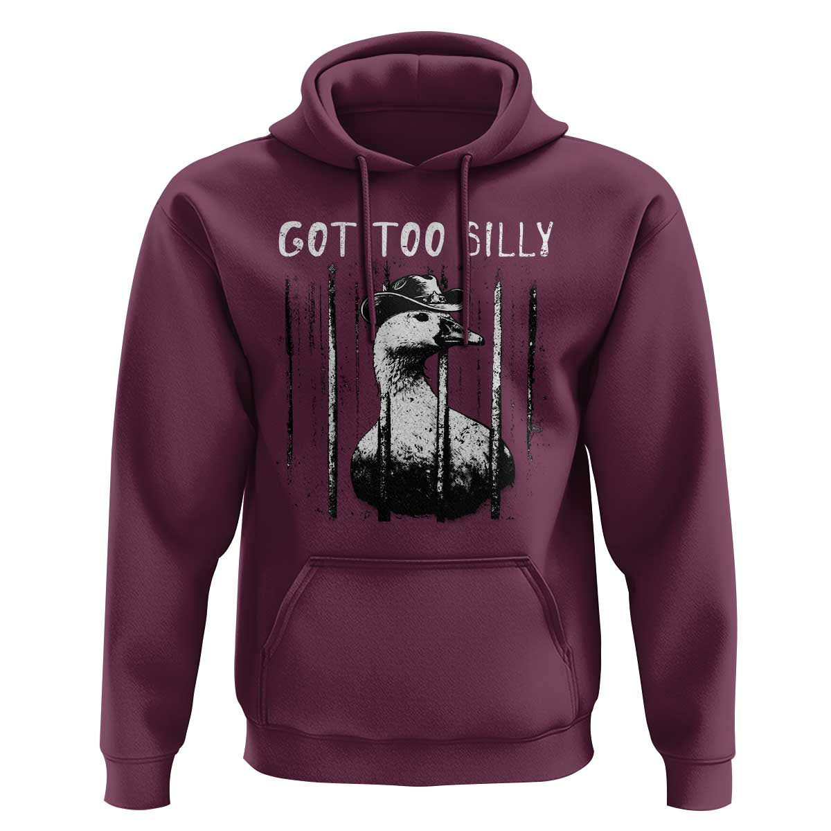Got Too Silly Goose Meme Hoodie Funny Cowboy Goose Jailbird Prison