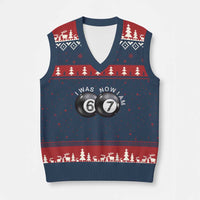I Was 6 Now I'm 7 Ball V-Neck Knit Sweater Vest Funny 67 Six Seven Meme