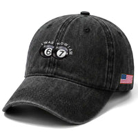 I Was 6 Now I'm 7 Ball Washed Cotton Baseball Cap Funny 67 Six Seven Meme