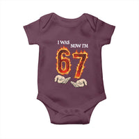 I Was 6 Now I'm 7 Birthday Baby Onesie Funny Six Seven Meme 67 Flame