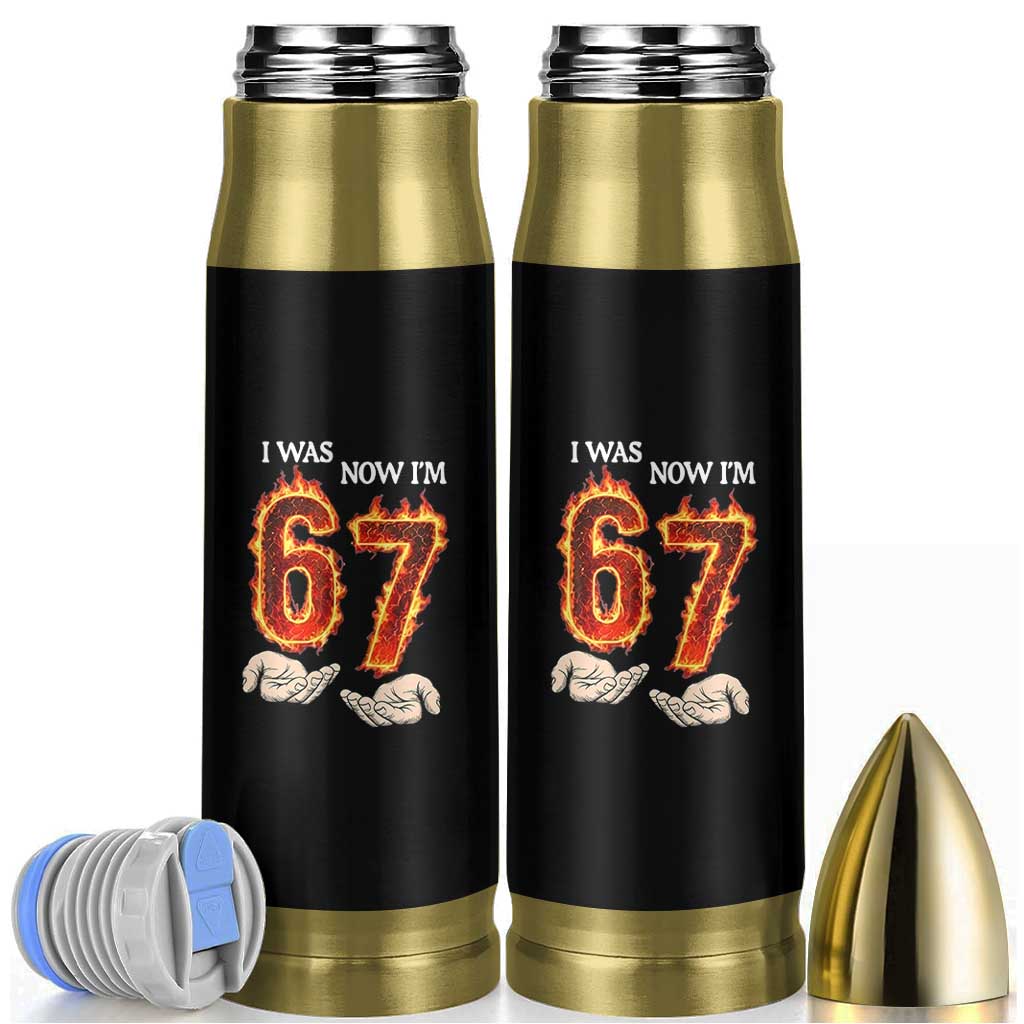 I Was 6 Now I'm 7 Birthday Bullet Tumbler Funny Six Seven Meme 67 Flame