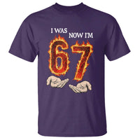 I Was 6 Now I'm 7 Birthday T Shirt Funny Six Seven Meme 67 Flame