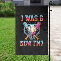 I Was 6 Now I'm 7 Garden Flag Baseball Ice Cream Drip Number 67 Player 67th Birthday