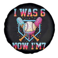 I Was 6 Now I'm 7 Spare Tire Cover Baseball Ice Cream Drip Number 67 Player 67th Birthday
