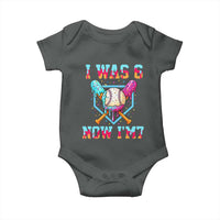 I Was 6 Now I'm 7 Baby Onesie Baseball Ice Cream Drip Number 67 Player 67th Birthday
