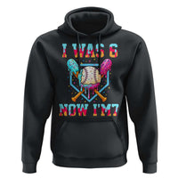 I Was 6 Now I'm 7 Hoodie Baseball Ice Cream Drip Number 67 Player 67th Birthday