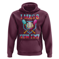 I Was 6 Now I'm 7 Hoodie Baseball Ice Cream Drip Number 67 Player 67th Birthday