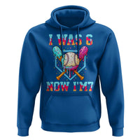 I Was 6 Now I'm 7 Hoodie Baseball Ice Cream Drip Number 67 Player 67th Birthday